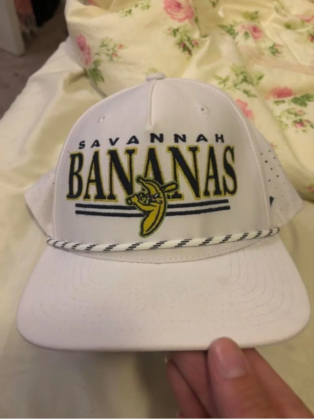 Rare Savannah Bananas Baseball Cap Hat Zephyr White Unisex